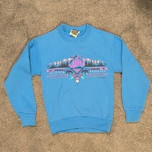 1991 Kids Blue Graphic Crewneck